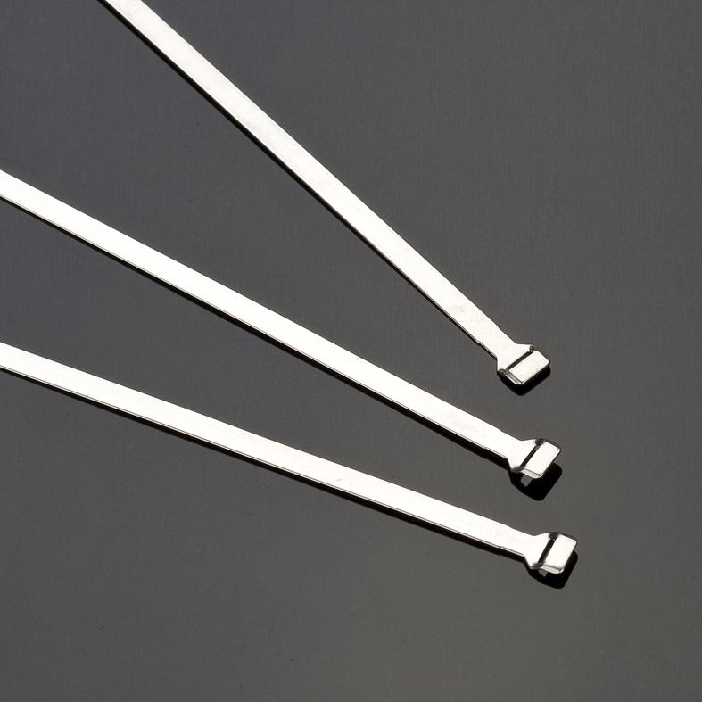 Bridas para cables de acero inoxidable: bridas micro sin recubrimiento