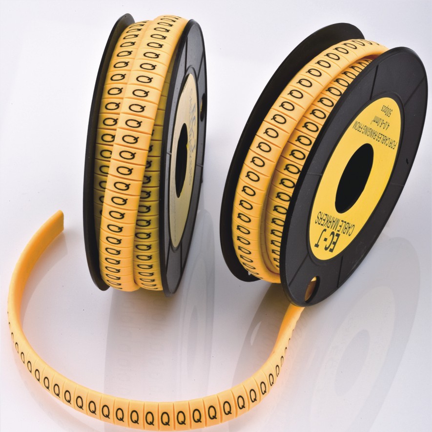 Marcadores de cables de nailon en rollos